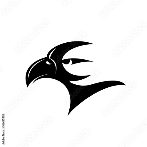eagle head hand draw