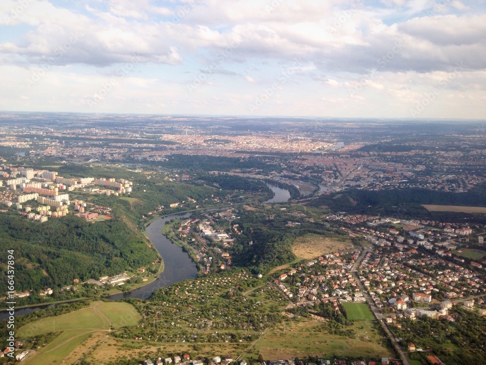 Prague. Aerial view. 