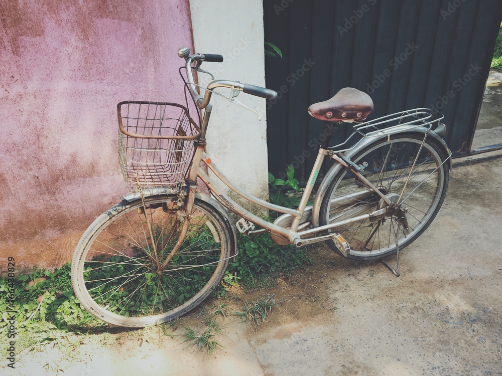 Asian folk transport bicycle