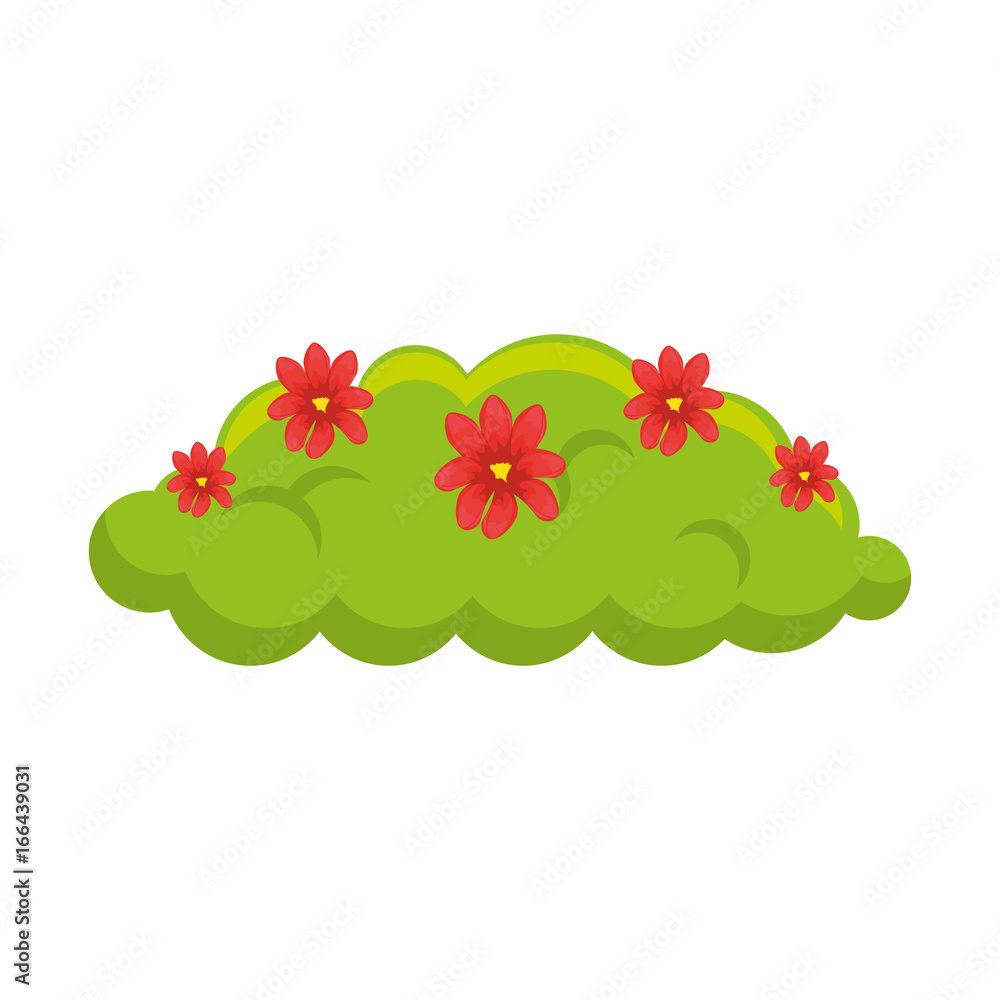 bush with flowers icon bush with flowers icon