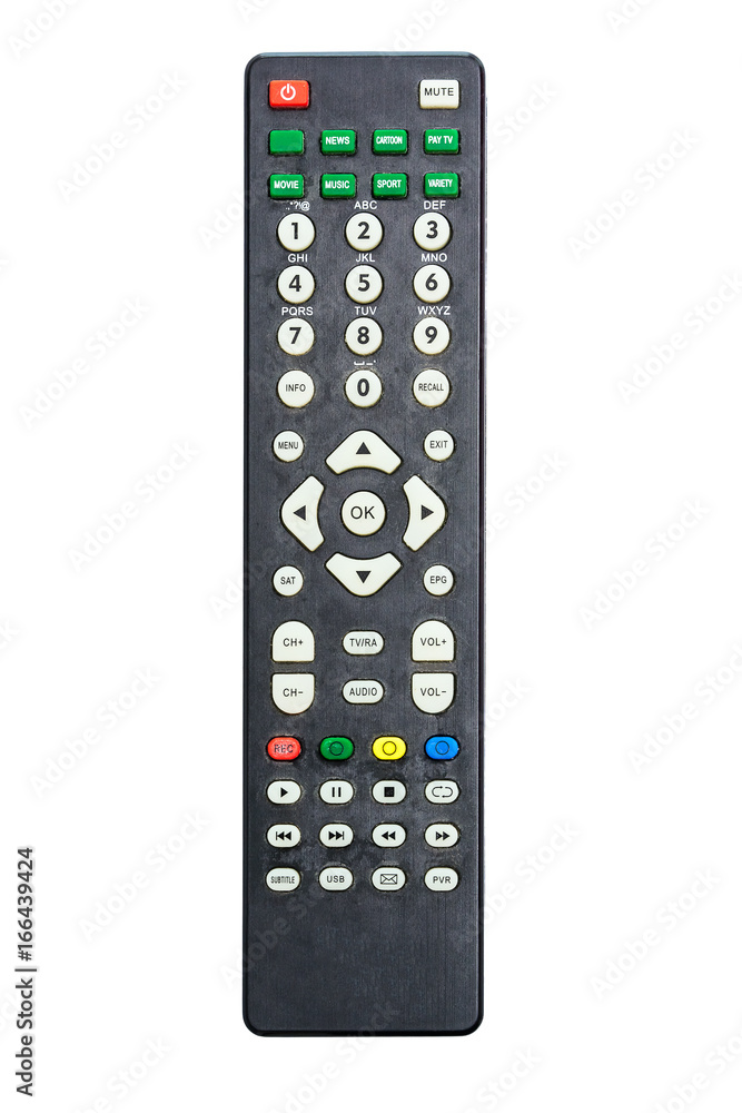 Remote control. Isolated on white background with clipping path Remote control. Isolated on white background with clipping path