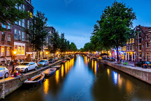 Canal in Amsterdam, Netherlands © James Ser