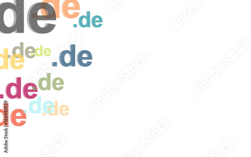 Hintergrund aus bunten de-Symbolen