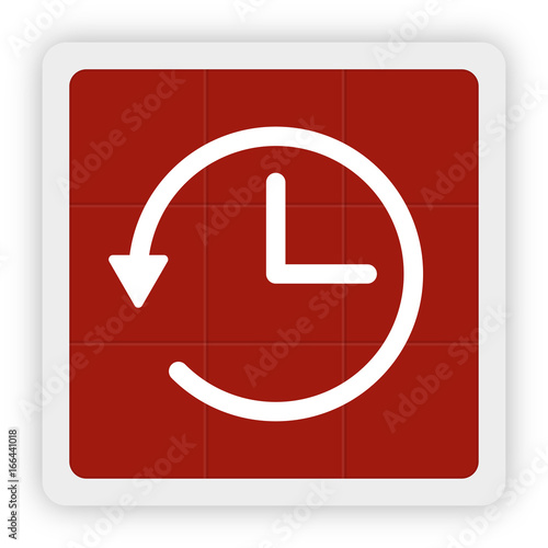 Red Icon Schaltfläche - Zeitumstellung