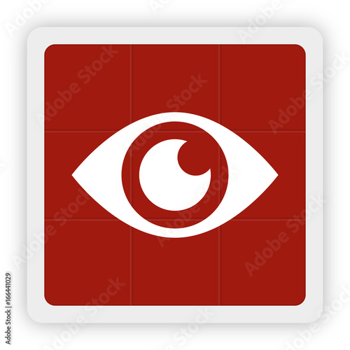 Red Icon Schaltfläche - Auge