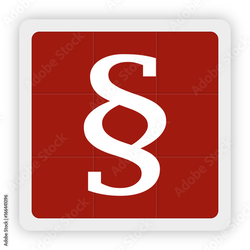 Red Icon Schaltfläche - Paragraph