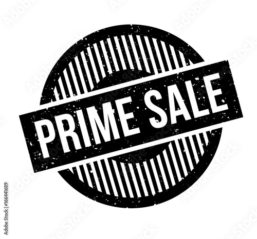 Prime Sale rubber stamp. Grunge design with dust scratches. Effects can be easily removed for a clean, crisp look. Color is easily changed.