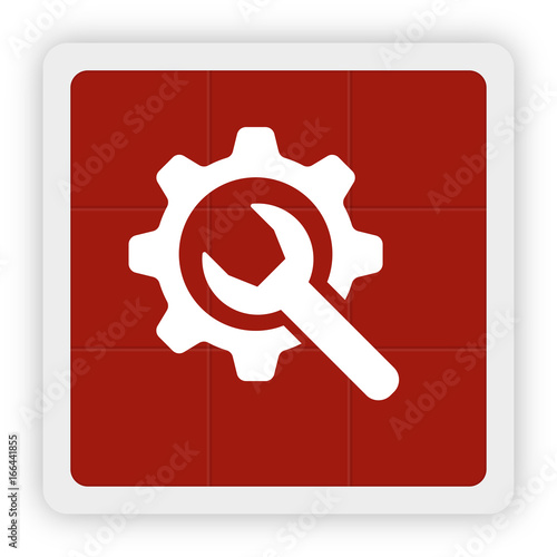 Red Icon Schaltfläche - Reparatur
