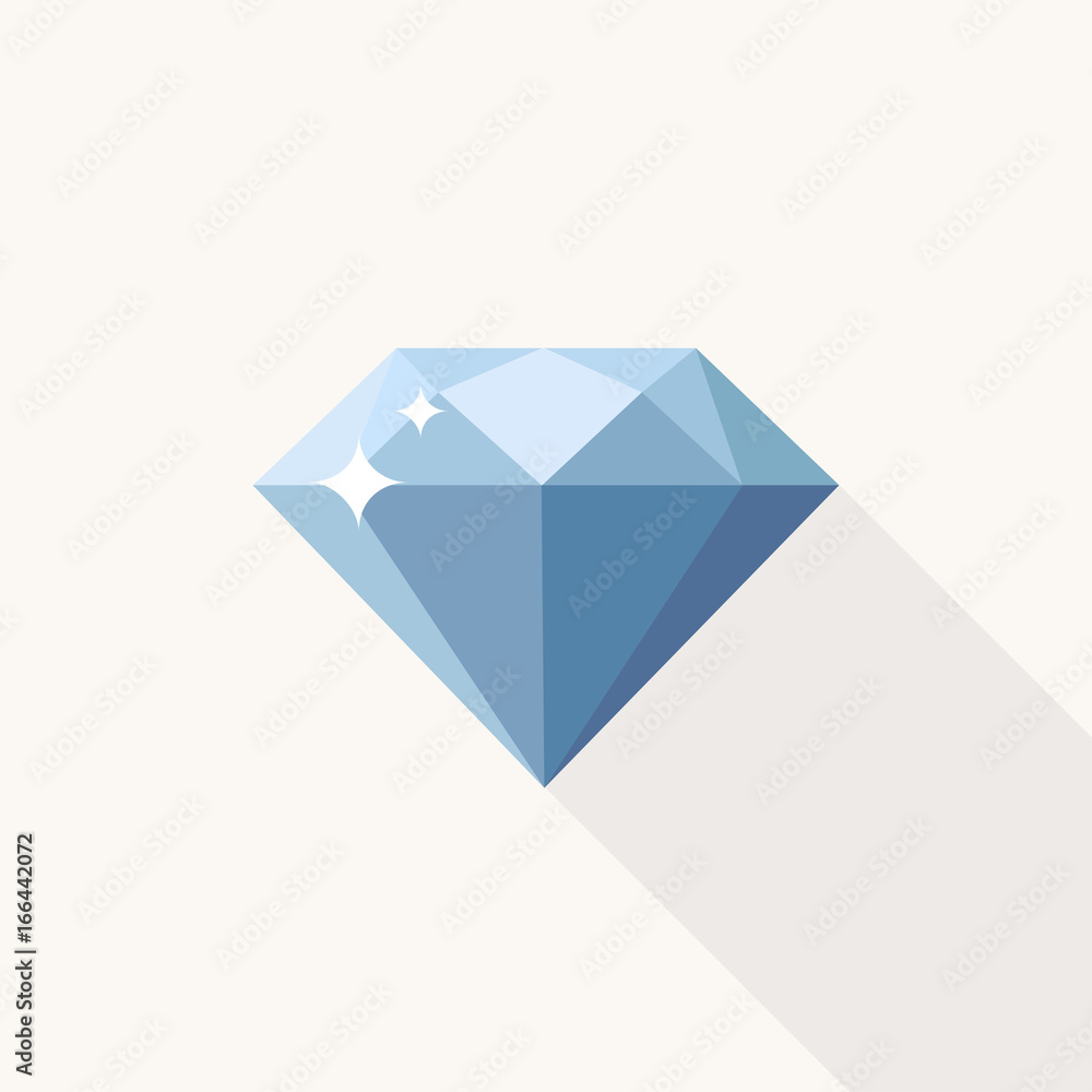 Diamant Flat Design Icon Diamant Flat Design Icon