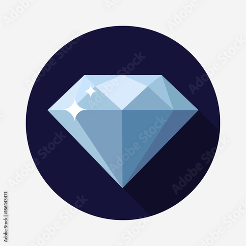 Diamant Flat Design Icon