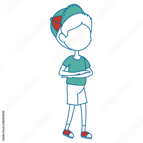 boy wearing a cap icon