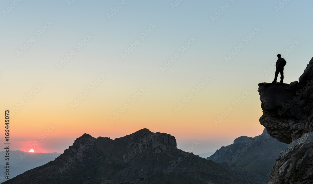 Sunrise pleasure from the summit rock Sunrise pleasure from the summit rock