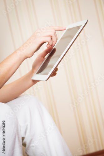 Young Woman With Tablet Computer