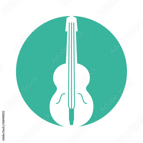 acoustic guitar isolated icon vector illustration design
