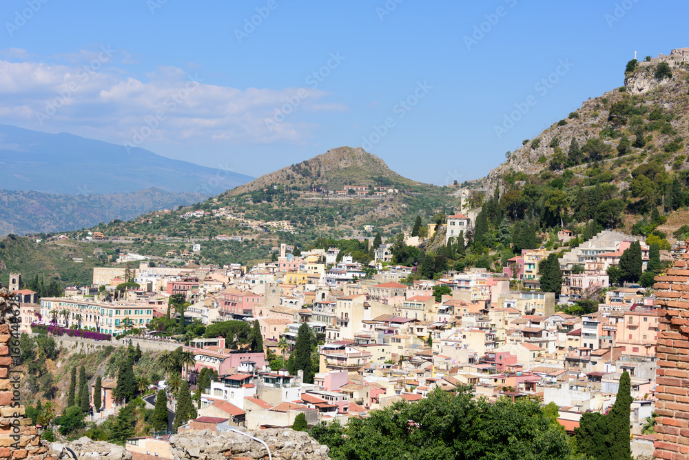 Stadtansicht von Taormina