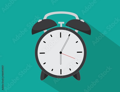 Alarm Clock Icon Illustration Flat Design