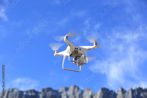 Fototapeta Naklejka Na Ścianę i Meble -  flying drone in the sky