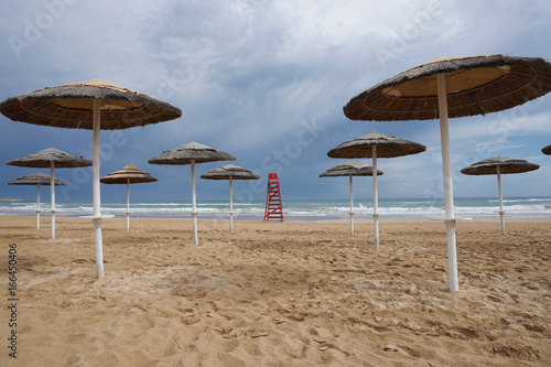 Bei schlechtem Wetter hat niemand Lust auf Strand