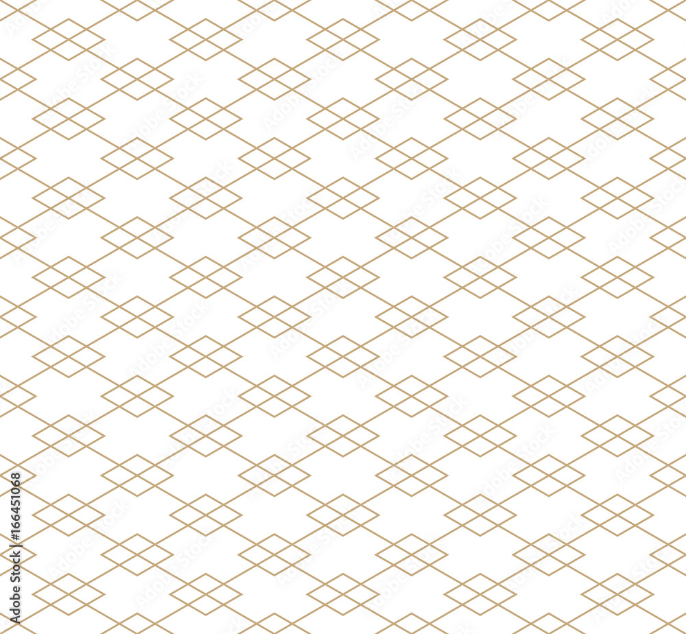 Naklejka premium abstract seamless geometric grid vector pattern
