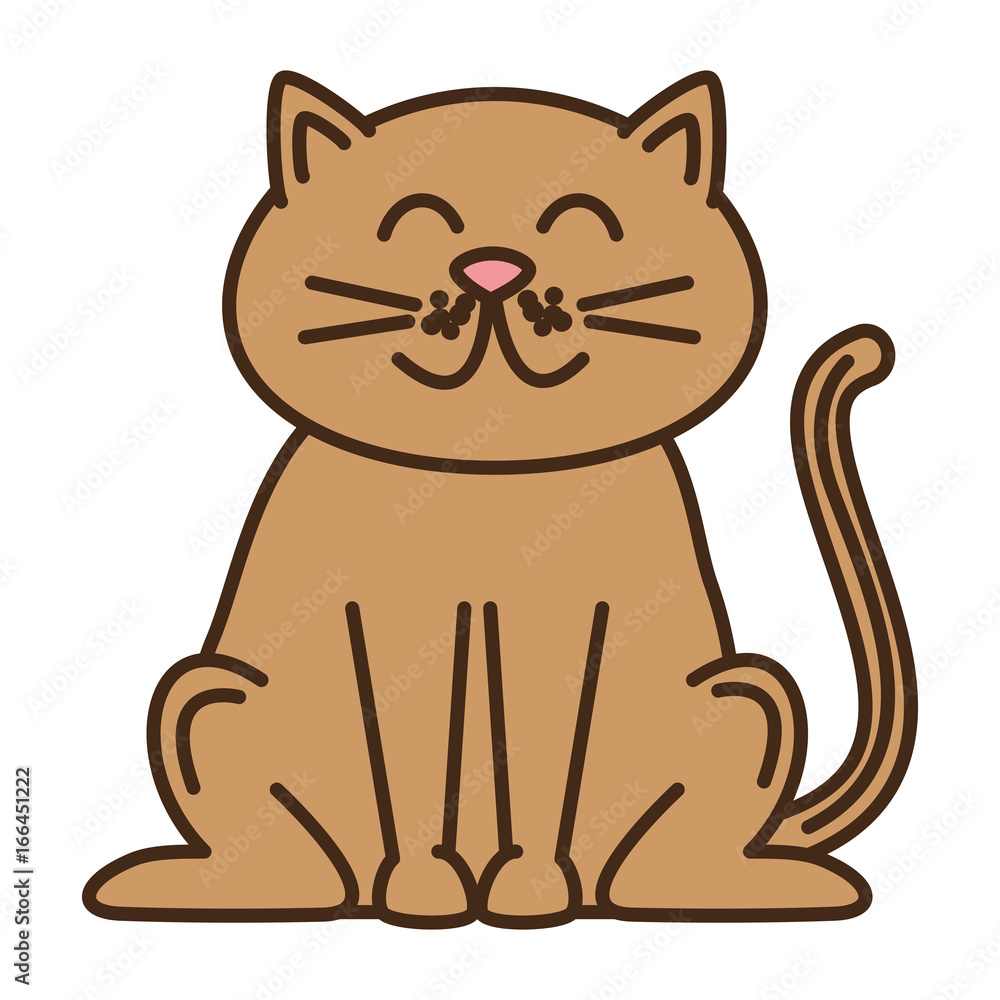 cute cat mascot icon