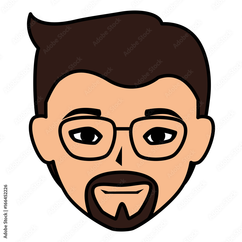 young man head avatar character young man head avatar character