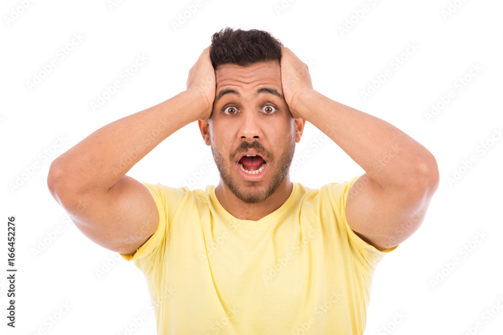 Surprised young man Surprised young man