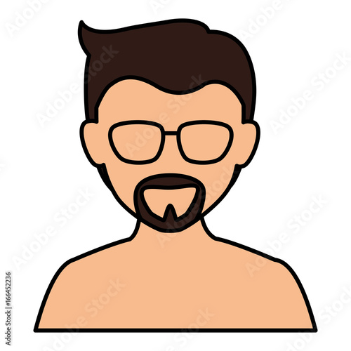 young man shirtless avatar character