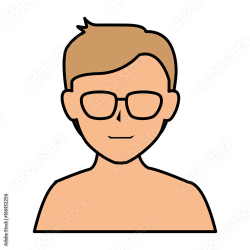 young man shirtless avatar character