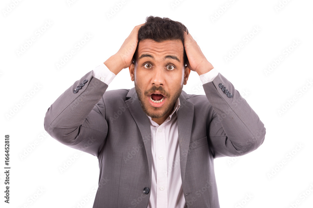 Surprised young man Surprised young man