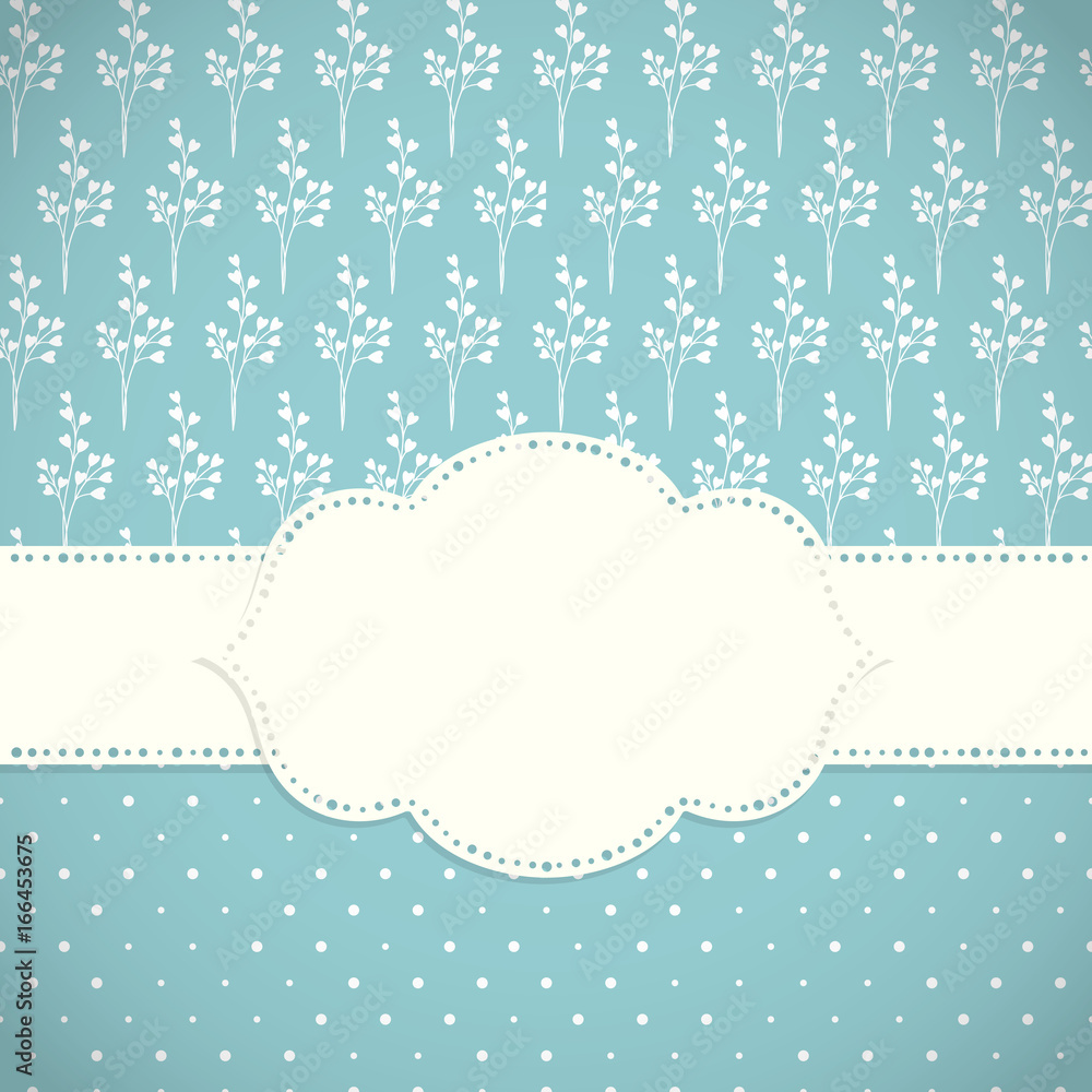 Frame with nature pattern Frame with nature pattern