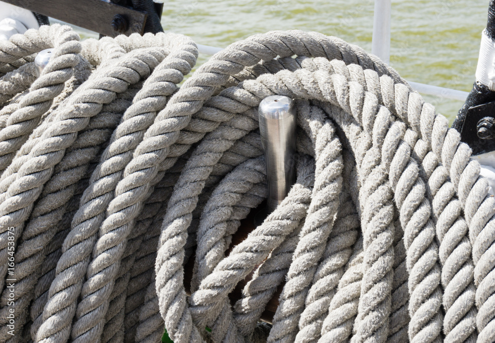 Rope on a sailing boat