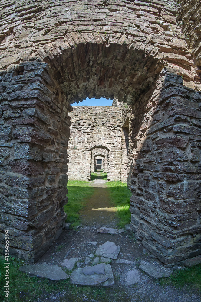 Ruins of old scandinavian castle.