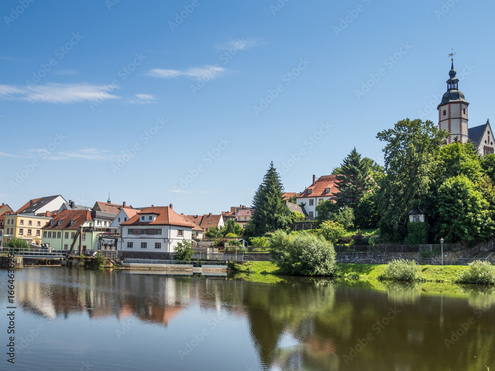 Blick auf die Stadt Penig in Sachsen