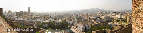 Blick über die Altstadt von Malaga Spanien Andalusien