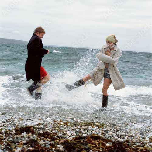 Photography Playing on the beach