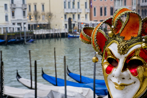 Carnevale di Venezia, Ponte di Rialto - Italia © Letizia