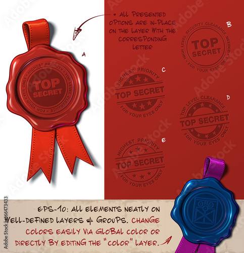Wax Seal - Top Secret.