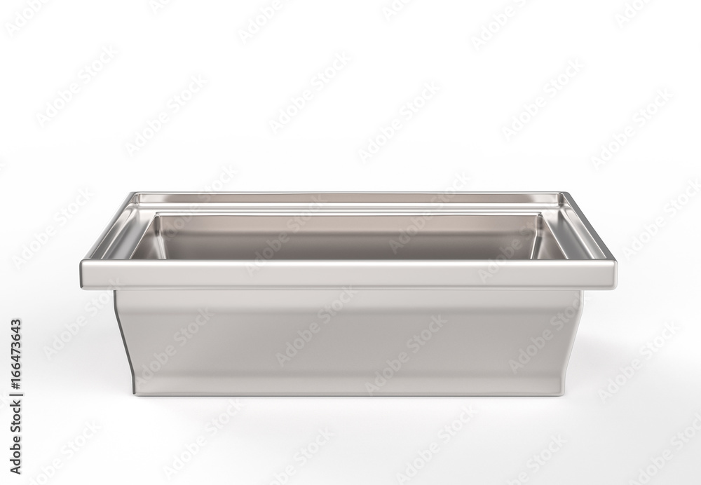 tray on white background