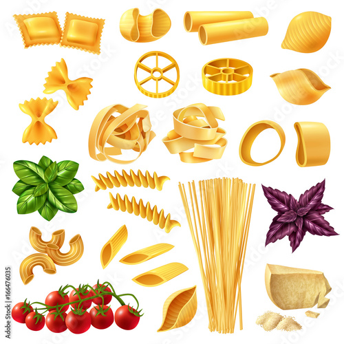Pasta Realistic Set