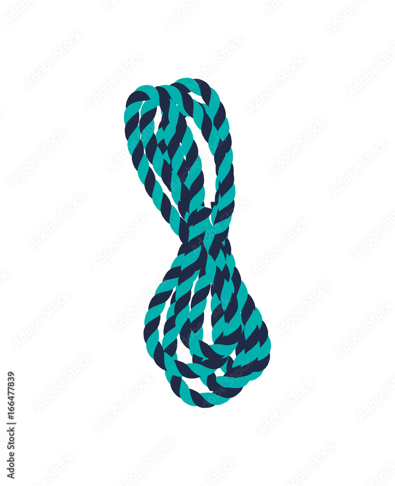 Climbing rope icon vector illustration isolated on white background ...
