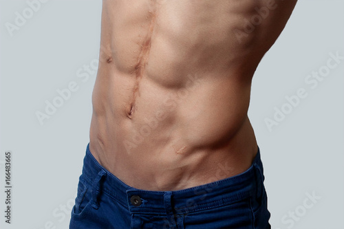 Muscular male torso