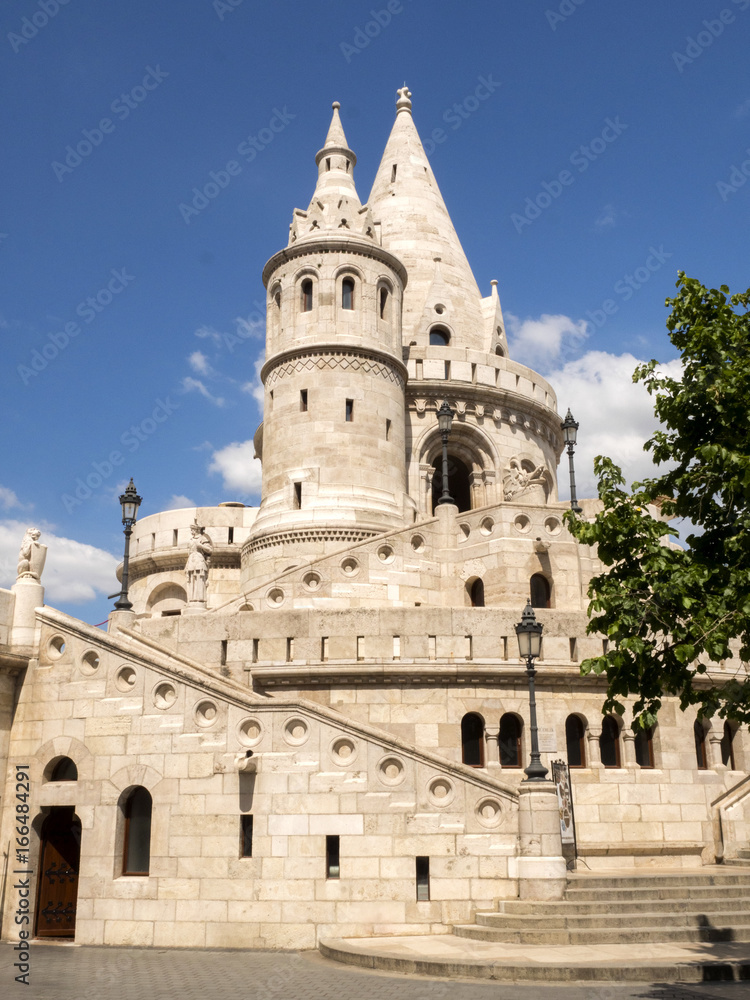 One of the seven towers of Fisherman's Bastion.