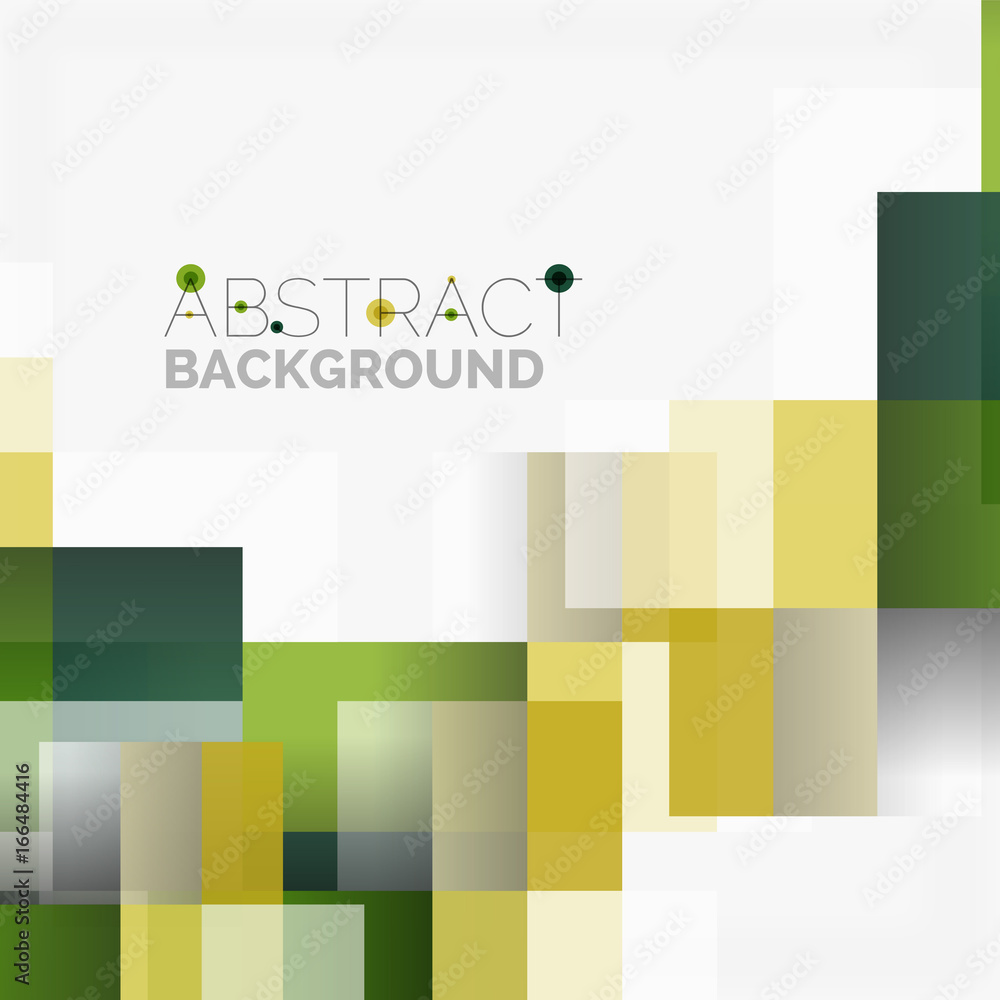 Fototapeta premium Abstract blocks template design background, simple geometric shapes on white, straight lines and rectangles