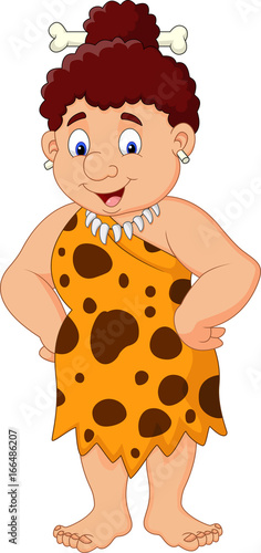 Cartoon female caveman 