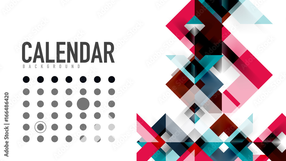 Business presentation geometric template