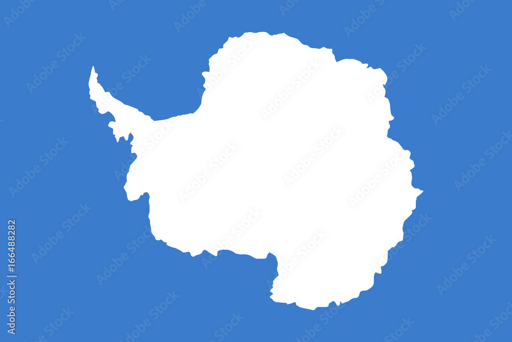 Obraz premium Official vector flag of Antarctica .