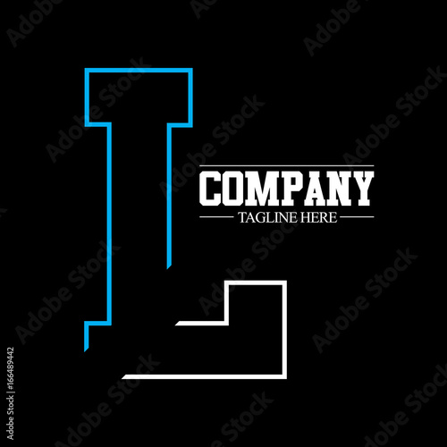 Принти на полотні Initial Letter L IL Logo Design Template Elements