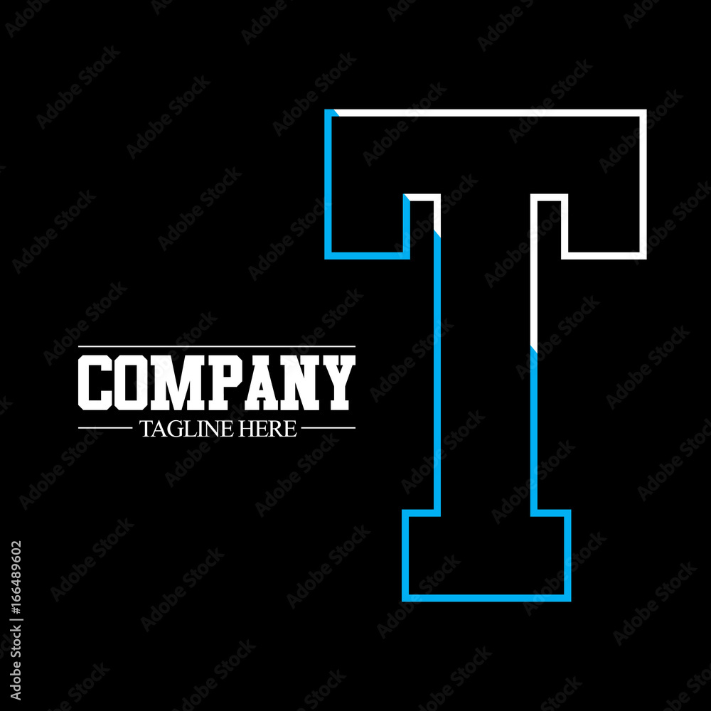 Initial Letter T Logo Design Template Elements Initial Letter T Logo Design Template Elements