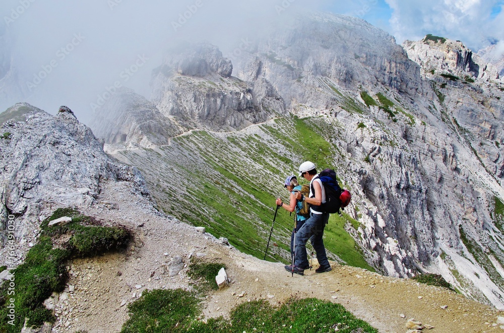 Bergwandern in den Dolomiten
