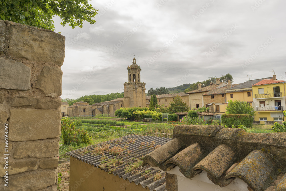 The village of Puente la reina in Navarra